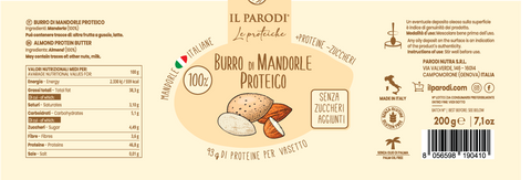Burro di Mandorle Proteico IL PARODI Gourmet